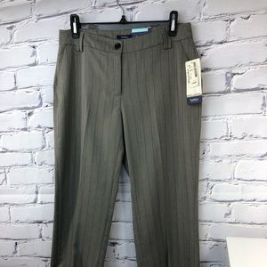 NWT gray pant with stripe slimming